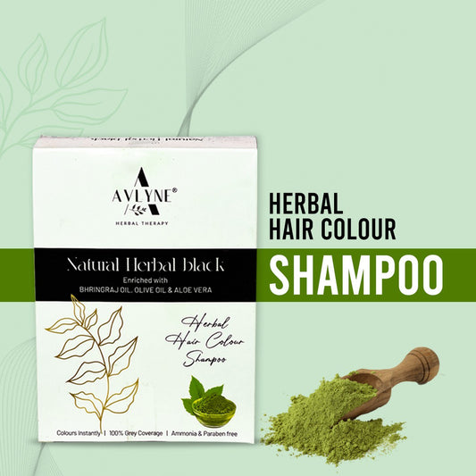 Natural Herbal Black Hair Colour Shampoo